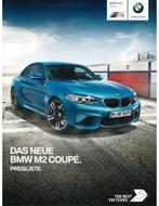 2016 BMW M2 PRIJSLIJST DUITS, Boeken, Nieuw, BMW, Author