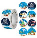 500 Kerst Stickers Op Rol - 2.5cm - Kerststickers -, Diversen, Verzenden, Nieuw