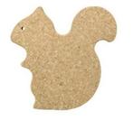 kurk Onderzetter - Eekhoorn, Huis en Inrichting, Ophalen of Verzenden, Nieuw