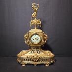 Tafelklok - - Verguld brons - Ca. 1880 - Bronzen Pendule, Antiek en Kunst, Antiek | Klokken