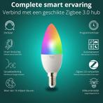 Slimme verlichting LED lamp smart E14 |Ynoa Zigbee 3.0 RGBW, 30 tot 60 watt, Led-lamp, Verzenden, E14 (klein)