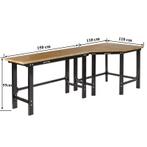 Werkbank hoekopstelling - Hoek werkbank 260 cm lang zwart, Ophalen of Verzenden, Nieuw