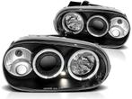 Koplampen VW Golf IV Angel Eyes design zwart, Ophalen of Verzenden, Nieuw