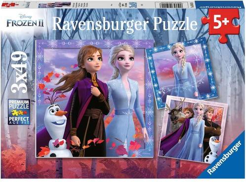 Frozen 2 - De Reis Begint Puzzel (3x49 stukjes) |, Kinderen en Baby's, Speelgoed | Kinderpuzzels, Nieuw, Verzenden