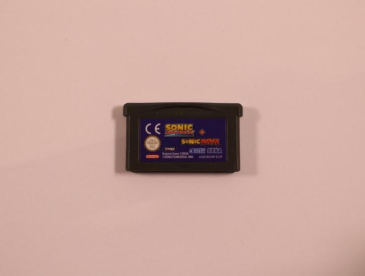 Game boy Advance - Sonic Advance + Sonic Battle, Spelcomputers en Games, Games | Nintendo Game Boy, Ophalen of Verzenden