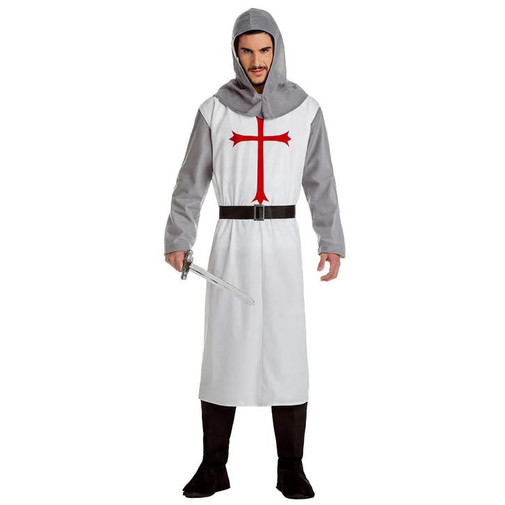 Ridder Kostuum Wit Heren, Kleding | Heren, Carnavalskleding en Feestkleding, Nieuw, Verzenden
