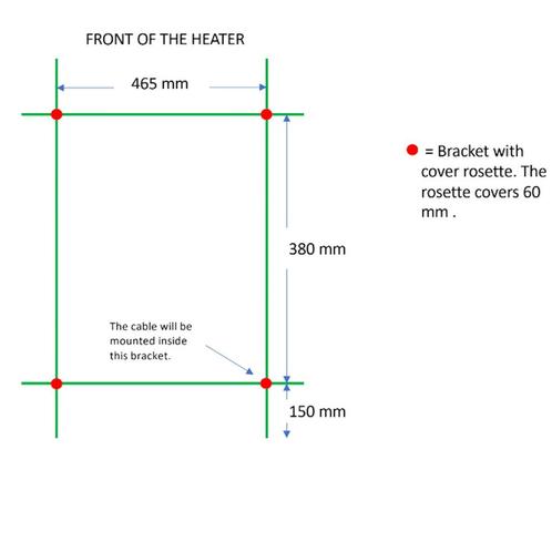 Elektrische Radiator TVS ELDO 6 Edelstaal met Timer 69x50 cm, Doe-het-zelf en Verbouw, Sanitair, Ophalen of Verzenden