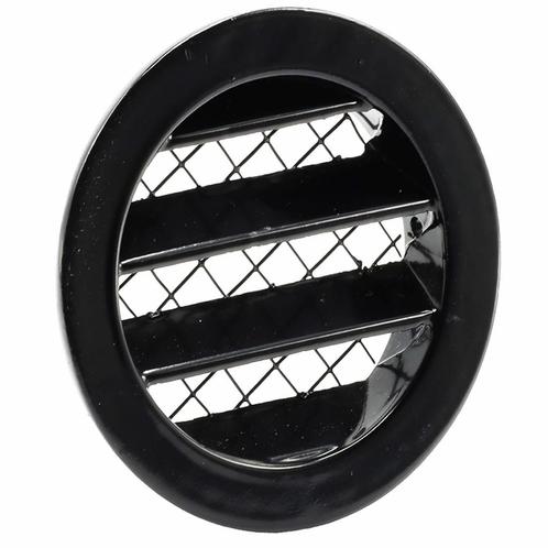 Nedco Rond aluminium schoepenrooster - Ø 100 mm - zwart -.., Witgoed en Apparatuur, Airco's, Nieuw, Ophalen of Verzenden