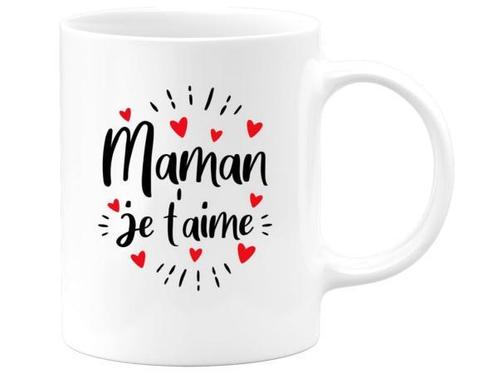 Veiling - Grappige mok Maman je taime franse taal, Huis en Inrichting, Keuken | Servies