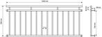 Franse balkonreling - Balustrade - 90x184 cm - Antraciet - E, Verzenden, Nieuw
