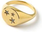 Orelia Kristallen sterren zegelring - maat 16.00, Sieraden, Tassen en Uiterlijk, Ringen, Verzenden, Nieuw