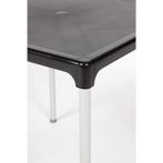 Bolero vierkante zwarte tafel met aluminium poten 75cm, Zakelijke goederen, Horeca | Meubilair en Inrichting, Verzenden, Nieuw in verpakking