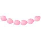 Roze Ballonnenslinger 3m 8st, Nieuw, Verzenden