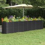 vidaXL Plantenbak 332x40x68 cm gepoedercoat staal, Tuin en Terras, Bloembakken en Plantenbakken, 100 cm of meer, Verzenden, Nieuw