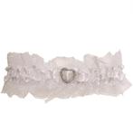 Kousenband wit met hartje NIEUW, Kleding | Dames, Ophalen of Verzenden, Nieuw, Wit