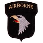 Strijkapplicatie Airborne Adelaar zwart - 8,5x7cm NIEUW, Hobby en Vrije tijd, Kledingapplicaties en Hotfix, Ophalen of Verzenden