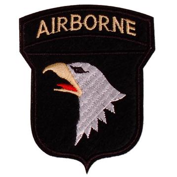 Strijkapplicatie Airborne Adelaar zwart - 8,5x7cm NIEUW beschikbaar voor biedingen