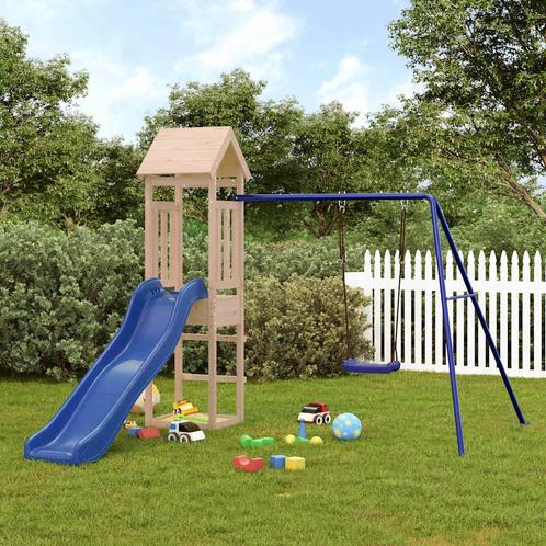 vidaXL Speelhuis massief grenenhout, Kinderen en Baby's, Speelgoed | Buiten | Speeltoestellen, Nieuw, Verzenden