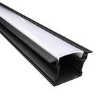 LED Profiel | Inbouw | 3 Meter | Zwart | Voor LED strips to, Ophalen of Verzenden, Nieuw