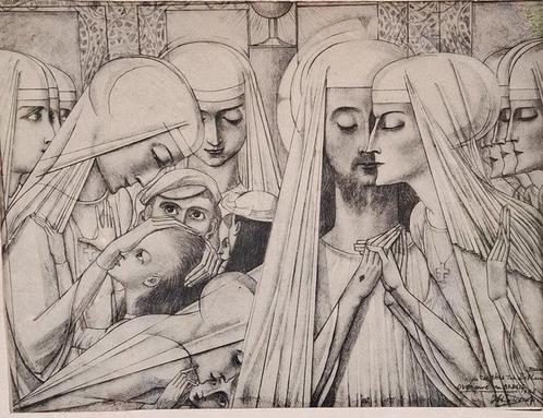 Jan Toorop (1858-1928) - Overgave en arbeid, Antiek en Kunst, Antiek | Overige Antiek