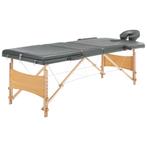 vidaXL Massagetafel met 3 zones 186x68 cm houten frame, Sport en Fitness, Massageproducten, Verzenden, Nieuw