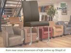 Leren eetkamerstoel Comfort met wieltjes - Toledo Moss, Huis en Inrichting, Stoelen, Bruin, Nieuw, Leer, Ophalen of Verzenden
