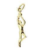 Gouden Korfballer ketting hanger, Sieraden, Tassen en Uiterlijk, Kettinghangers, Verzenden, Nieuw