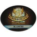 Occasion - Ovale taplens Grimbergen blanche plat, Ophalen of Verzenden