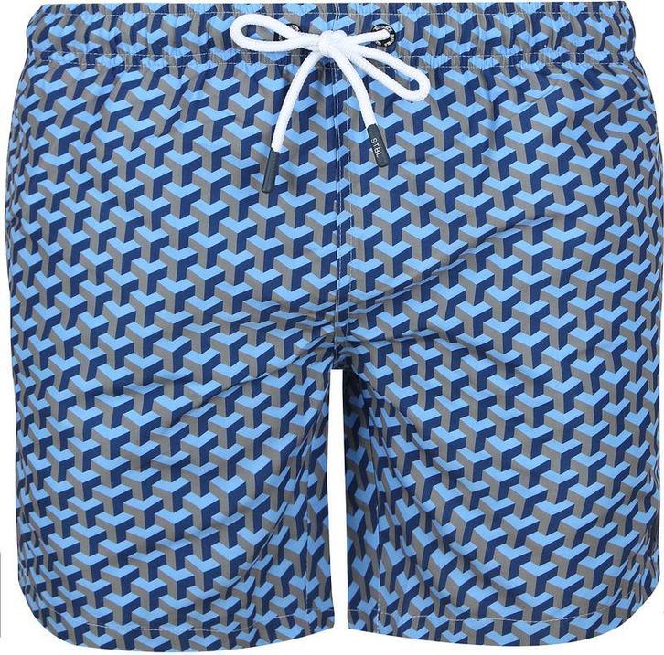 Suitable Zwembroek Print Navy maat XL Heren, Kleding | Heren, Broeken en Pantalons, Blauw, Nieuw, Maat 56/58 (XL), Verzenden