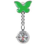 Fako® - Verpleegstershorloge - Vlinder - Groen, Sieraden, Tassen en Uiterlijk, Horloges | Dames, Verzenden, Nieuw