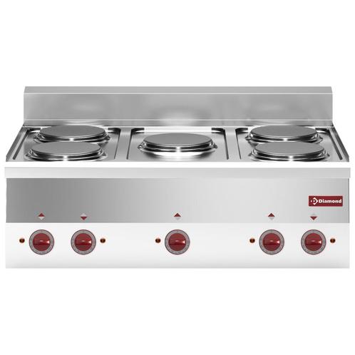 Diamond Fornuis | Pro 600 | Tafelmodel | Elektrisch | 5 Kook, Zakelijke goederen, Horeca | Keukenapparatuur, Nieuw in verpakking
