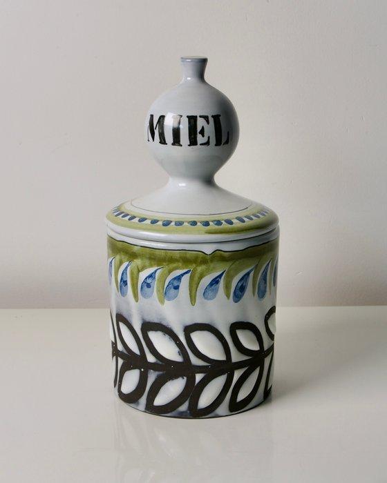 Vallauris - Roger Capron - Vaas - Pot à Miel - décor Jardins, Antiek en Kunst, Antiek | Glas en Kristal