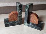 Boekensteunen (2) - Groene zeegroen en kers - Art Deco