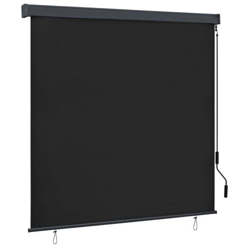 vidaXL Rolgordijn voor buiten 160x250 cm antraciet, Huis en Inrichting, Stoffering | Gordijnen en Lamellen, Nieuw, Verzenden
