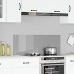 vidaXL Keuken Achterwand Lichtgrijs 110 x 40 x 0.6 cm gehard, Huis en Inrichting, Keuken | Keukenbenodigdheden, Verzenden, Nieuw