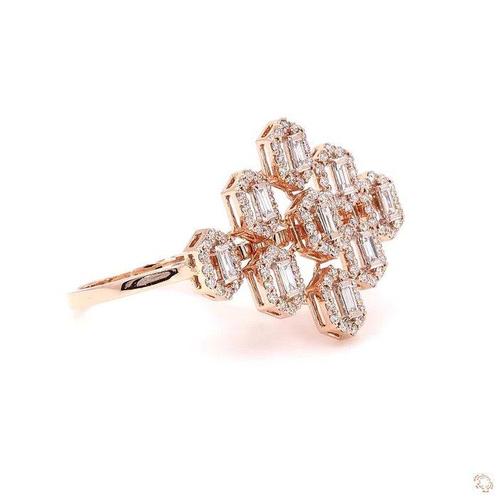 Ring - 14 karaat Roségoud - 1.15ct. tw. Diamant (Natuurlijk), Sieraden, Tassen en Uiterlijk, Ringen