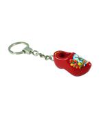 Sleutelhanger met 1 klompje van 4 cm Rood, Ophalen of Verzenden, Nieuw