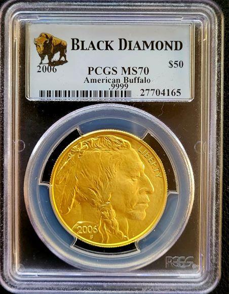 Gouden American Buffalo 1 oz 2006 PGCS MS70, Postzegels en Munten, Munten | Amerika, Midden-Amerika, Losse munt, Goud, Verzenden