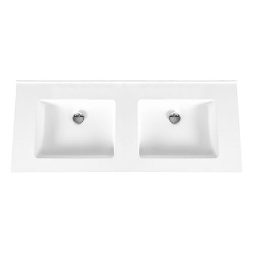 Wastafel BWS Veroni 45.5x154 cm Zonder Kraangaten Solid, Doe-het-zelf en Verbouw, Sanitair, Overige typen, Nieuw, Ophalen of Verzenden