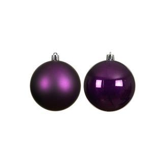 Kerstballen set | Decoris | Ø 10 cm | 4 stuks (Paars), Diversen, Kerst, Nieuw, Verzenden