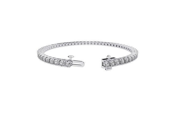 Zonder Minimumprijs - Tennis armband - 14 karaat Witgoud -, Sieraden, Tassen en Uiterlijk, Antieke sieraden