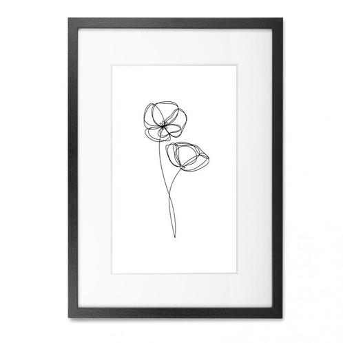 Wissellijst Hout Zwart 40x50cm, Huis en Inrichting, Woonaccessoires | Lijsten