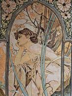 Alfons Mucha Wandtapijt LE SOIR - Art Nouveau - Klaar om