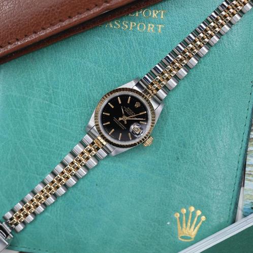 Rolex Lady-Datejust 26 69173 uit 1989, Sieraden, Tassen en Uiterlijk, Horloges | Dames, Polshorloge, Gebruikt, Rolex, Verzenden