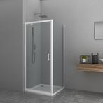 Vaste Zijwand Allibert Happy 90x185 cm 4mm Helder Glas Wit, Doe-het-zelf en Verbouw, Sanitair, Ophalen of Verzenden, Nieuw, Douche