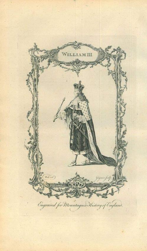 Portrait of William III of England, Antiek en Kunst, Kunst | Etsen en Gravures