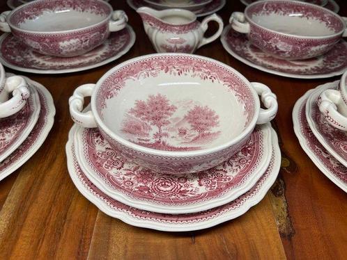 Villeroy & Boch - Tafelservies - Porselein - Burgenland Rood, Antiek en Kunst, Antiek | Meubels | Tafels