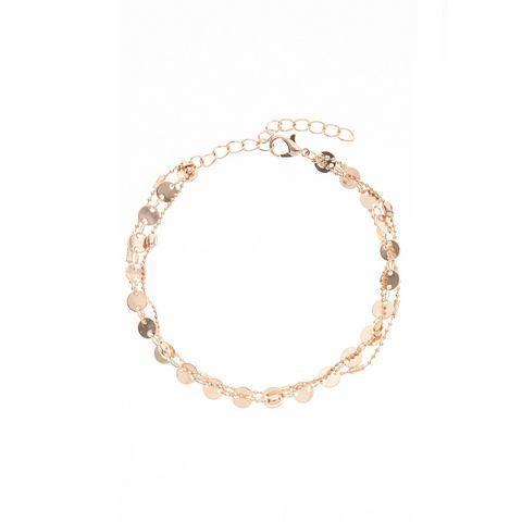Lascana Enkelkettinkje met kleine schijfjes,, Sieraden, Tassen en Uiterlijk, Enkelbandjes en Enkelkettinkjes, Nieuw, Verzenden