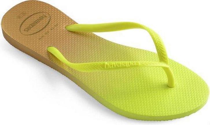 Havaianas Slim - maat 37-38 - Dames Slippers - Yellow, Kleding | Dames, Schoenen, Verzenden