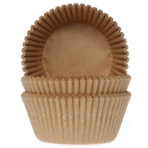 Cupcake Cups HoM Kraft 48x32mm. 500st., Hobby en Vrije tijd, Taarten en Cupcakes maken, Nieuw, Verzenden